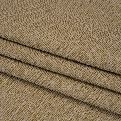 Recycled Polyester and Cotton Drapery Woven - Maize Striations - British Imported