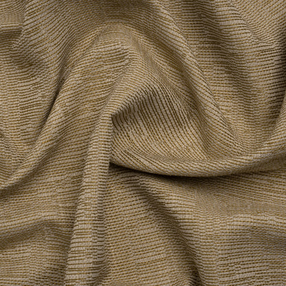 Recycled Polyester and Cotton Drapery Woven - Maize Striations - British Imported