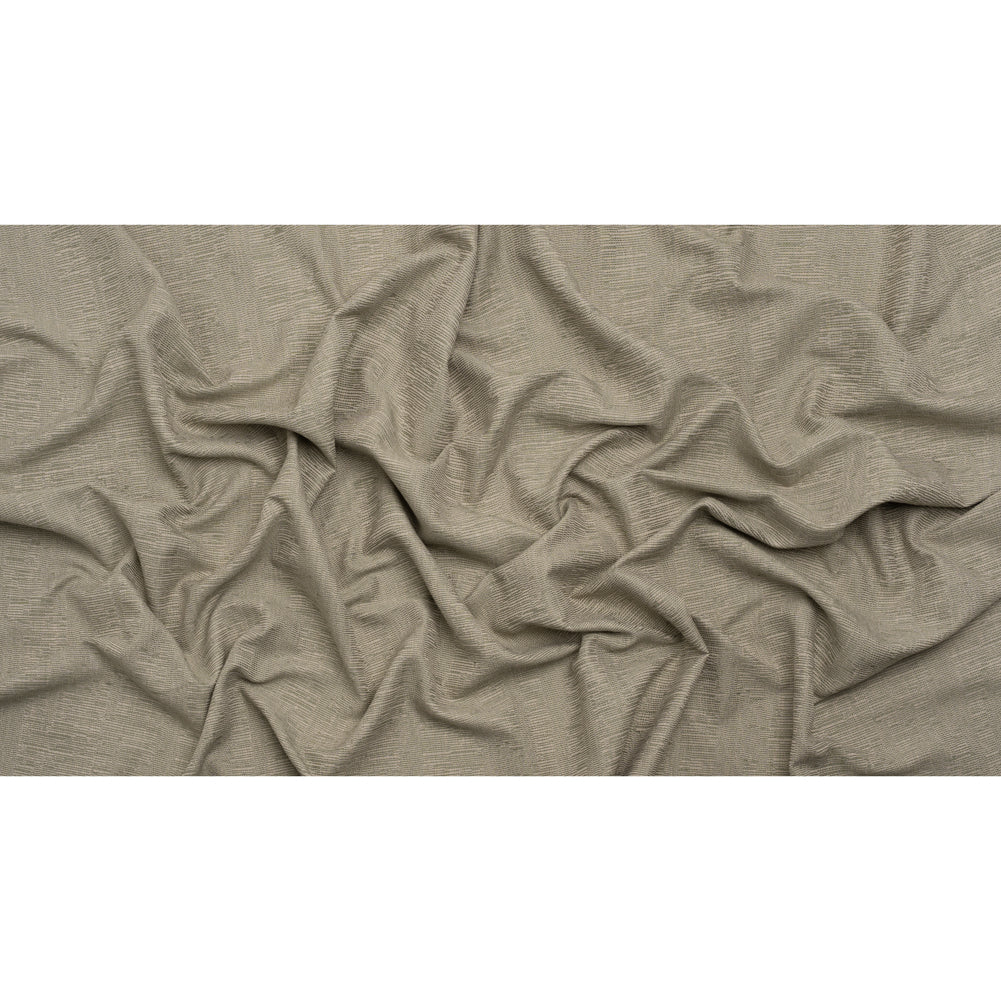 Recycled Polyester and Cotton Drapery Woven - Moss Striations - British Imported