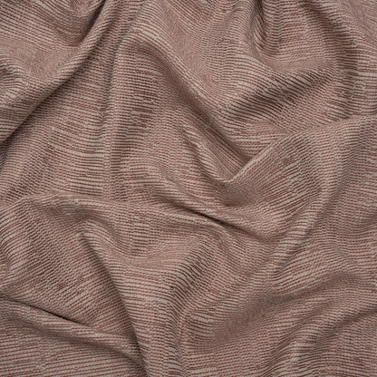 Recycled Polyester and Cotton Drapery Woven - Rosewood Striations - British Imported