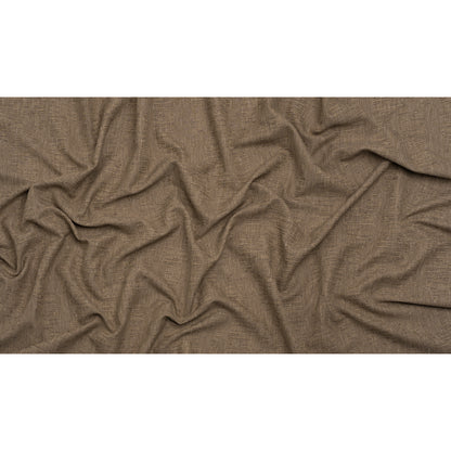 Recycled Polyester and Cotton Drapery Woven - Walnut Striations - British Imported