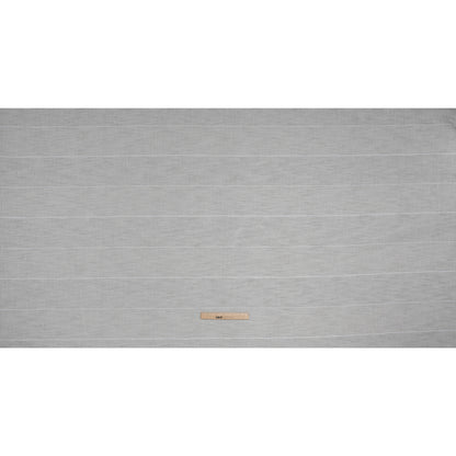 Textured Open Weave Double Wide Drapery Sheers Fabric - Pebble Tactile Stripes - British Imported