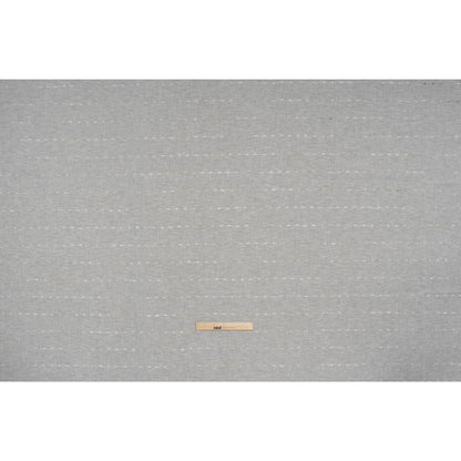 Slubbed Double Wide Drapery Sheers Fabric - Sand Eyelash Fringe Dot Stripes - British Imported Full