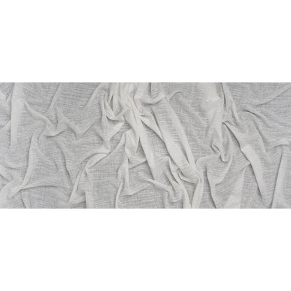 Slubbed Double Wide Drapery Sheers Woven Fabric - Chalk - British Imported