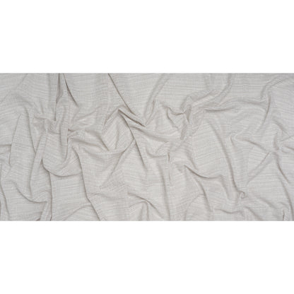 Slubbed Double Wide Drapery Sheers Woven Fabric - Pebble - British Imported Full