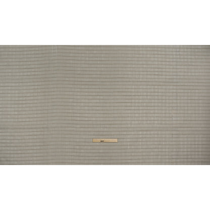 Double Wide Drapery Sheers Woven Fabric - Smoke Textured Checks - British Imported