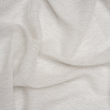 Wrinkled Look Loosely Woven Double Wide Drapery Sheers Fabric - Pebble - British Imported