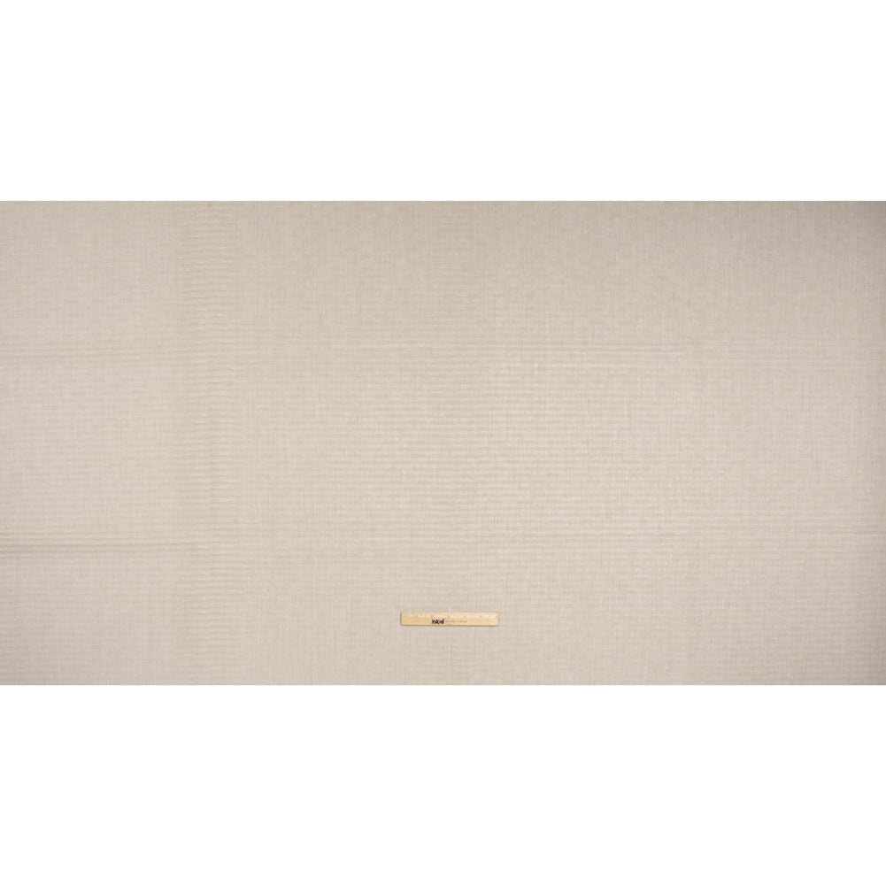 Slubbed Double Wide Drapery Sheers Woven - Smoke Sheer Stripes - British Imported - Full