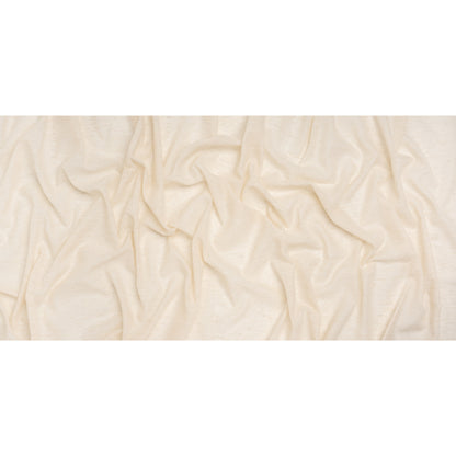 Slubbed Cotton and Linen Double Wide Drapery Sheers Fabric - Flax Heathered - British Imported Full