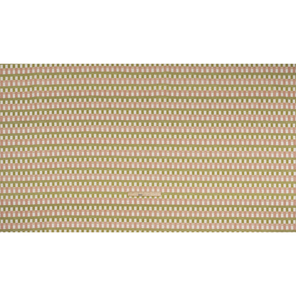 Cotton and Linen Canvas Print - Blossom Geometric Block Stripes - British Imported