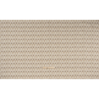 Cotton and Linen Canvas Print - Natural Geometric Block Stripes - British Imported
