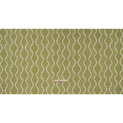 Cotton and Linen Canvas Print - Leaf Waves of Petal and Dots - British Imported Full