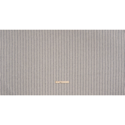 Polyester and Cotton Herringbone Twill - Indigo Stripes - British Imported Full