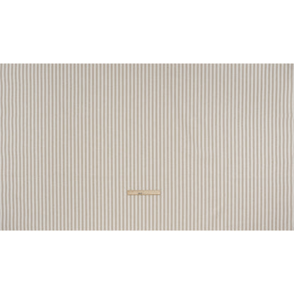 Polyester and Cotton Herringbone Twill - Natural Stripes - British Imported Full