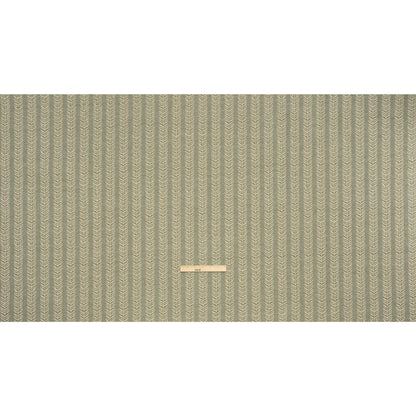 Polyester and Cotton Home Decor Jacquard - Sage Leafy Vine Stripes - British Imported Full
