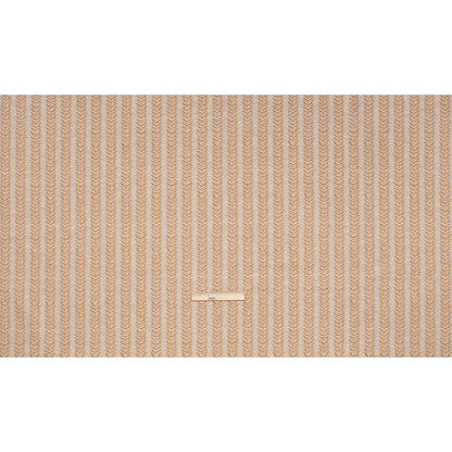 Polyester and Cotton Home Decor Jacquard - Tangerine Leafy Vine Stripes - British Imported Full