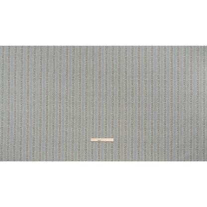 Polyester and Cotton Home Decor Jacquard - Teal Leafy Vine Stripes - British Imported Full