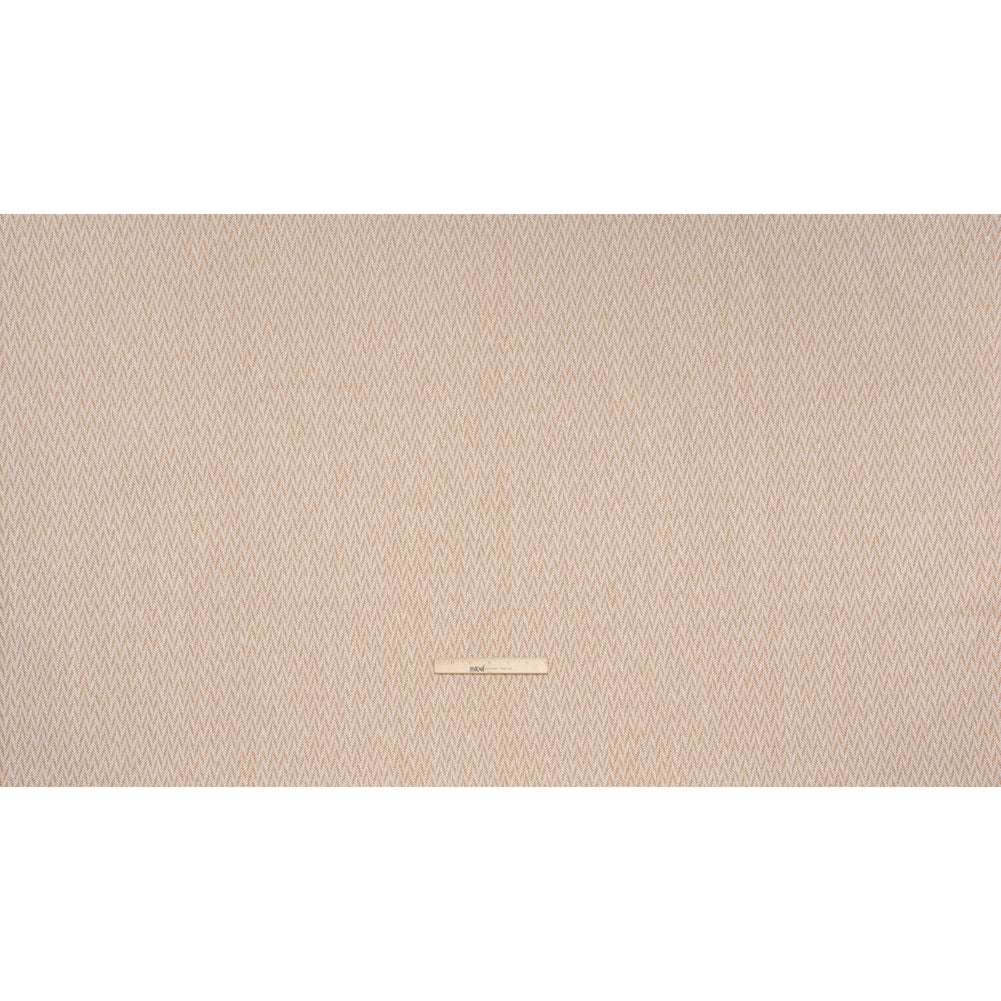 Polyester and Cotton Home Decor Jacquard - Tangerine Zig Zags - British Imported Full