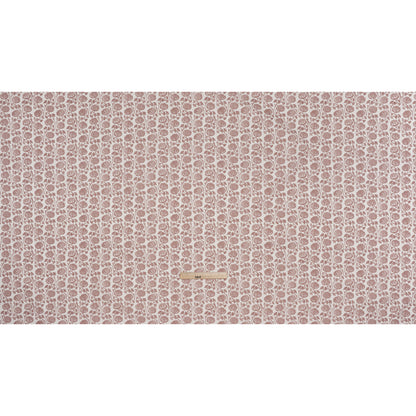 Cotton and Linen Canvas Print - Mulberry Block Print Florals - British Imported