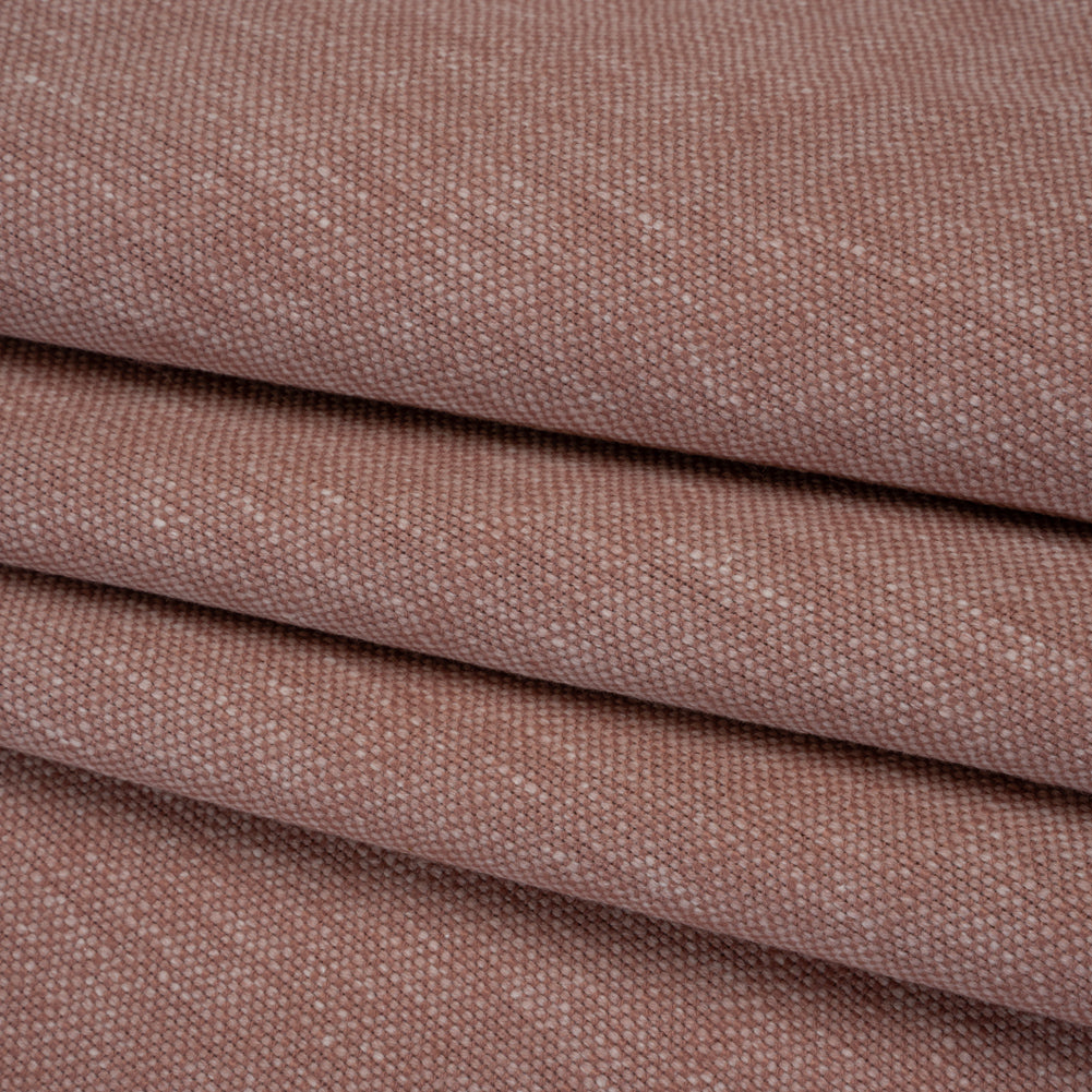 Slubbed Recycled Polyester Home Decor Woven - Blush Heathered - British Imported