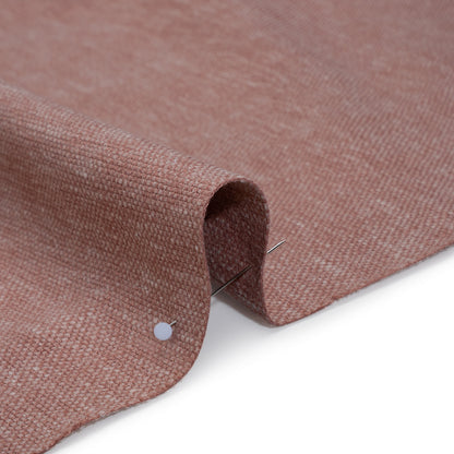 Slubbed Recycled Polyester Home Decor Woven - Blush Heathered - British Imported