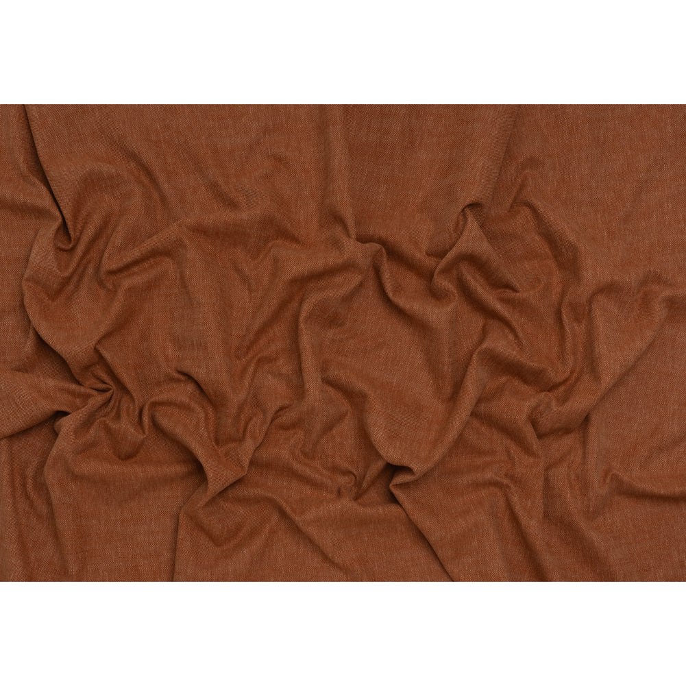 Slubbed Recycled Polyester Home Decor Woven - Ginger Heathered - British Imported - Full