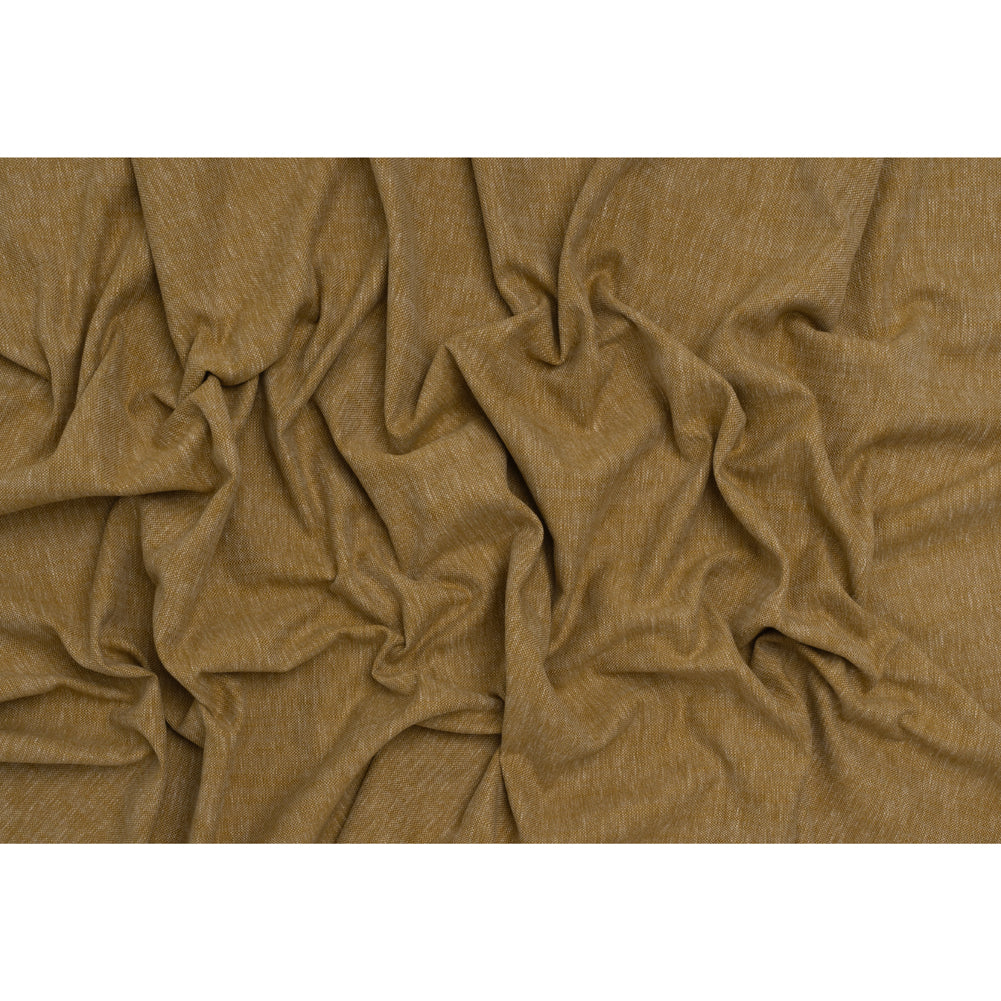 Slubbed Recycled Polyester Home Decor Woven - Maize Heathered - British Imported - Full