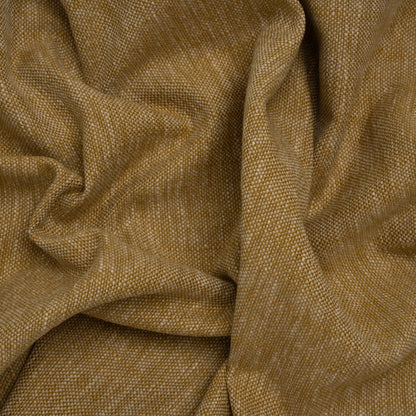 Slubbed Recycled Polyester Home Decor Woven - Maize Heathered - British Imported