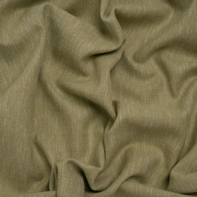 Slubbed Recycled Polyester Home Decor Woven - Pistachio Heathered - British Imported