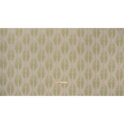Polyester and Cotton Boucle Jacquard - Garden Leaf Ogee Waves - British Imported