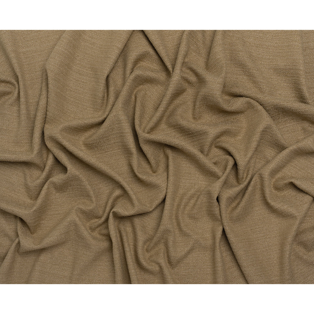 Recycled Polyester Slubbed Boucle Woven - Jute - British Imported