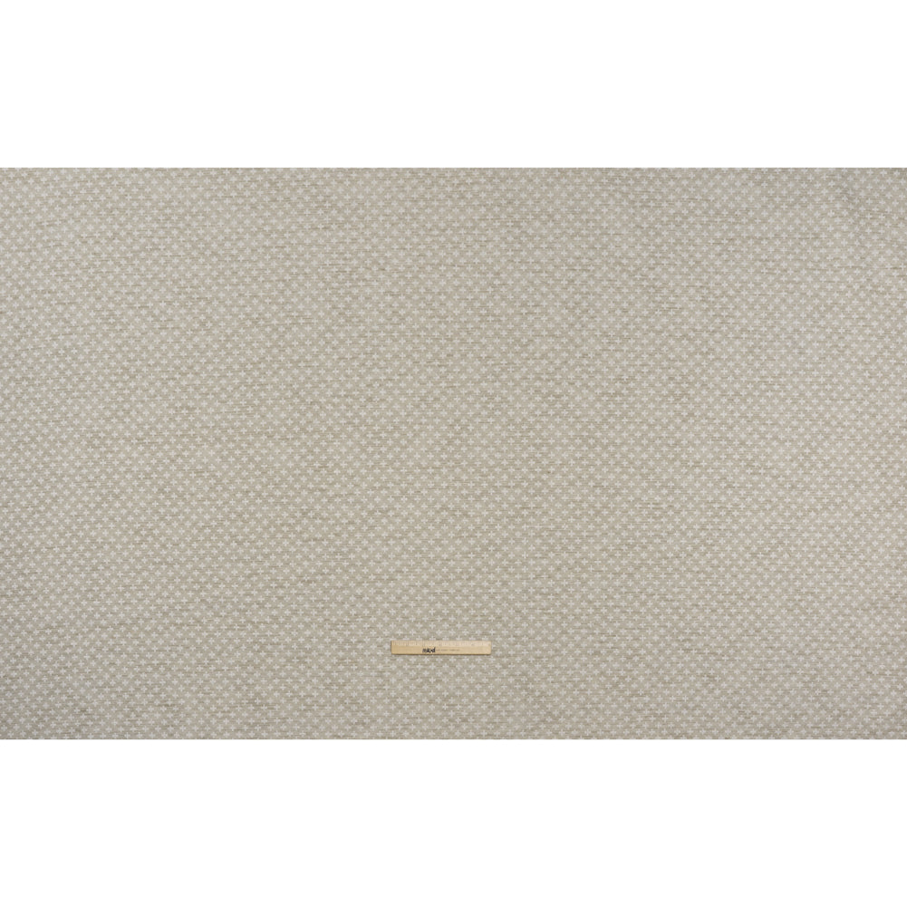 Polyester Boucle Home Decor Jacquard - Dove Plus Signs - British Imported