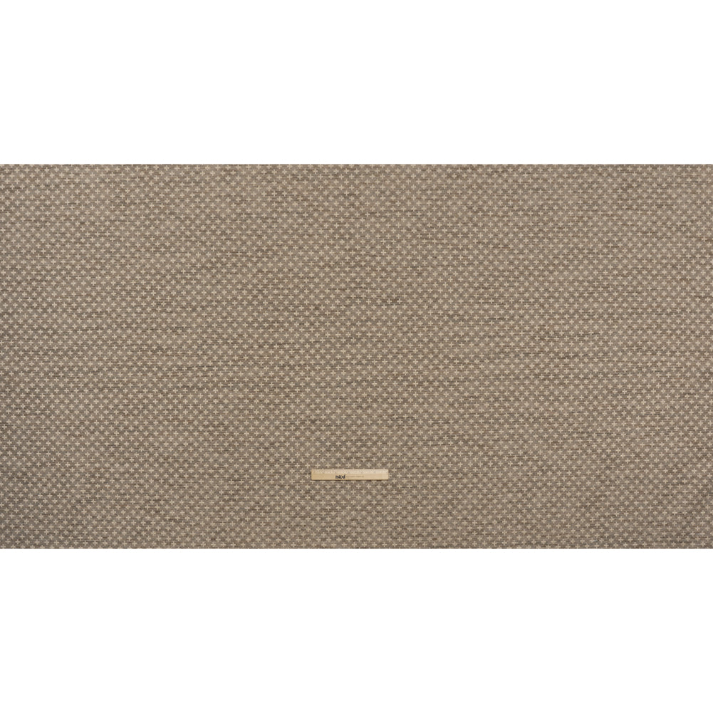 Polyester Boucle Home Decor Jacquard - Fawn Plus Signs - British Imported