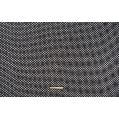 Polyester Boucle Home Decor Jacquard - Ink Plus Signs - British Imported