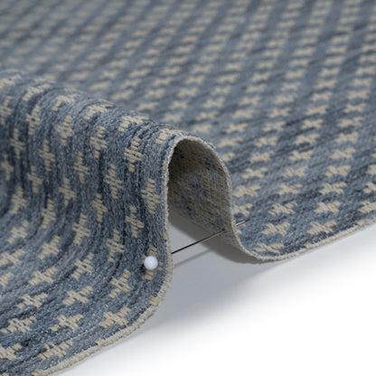 Polyester Boucle Home Decor Jacquard - Ocean Plus Signs - British Imported