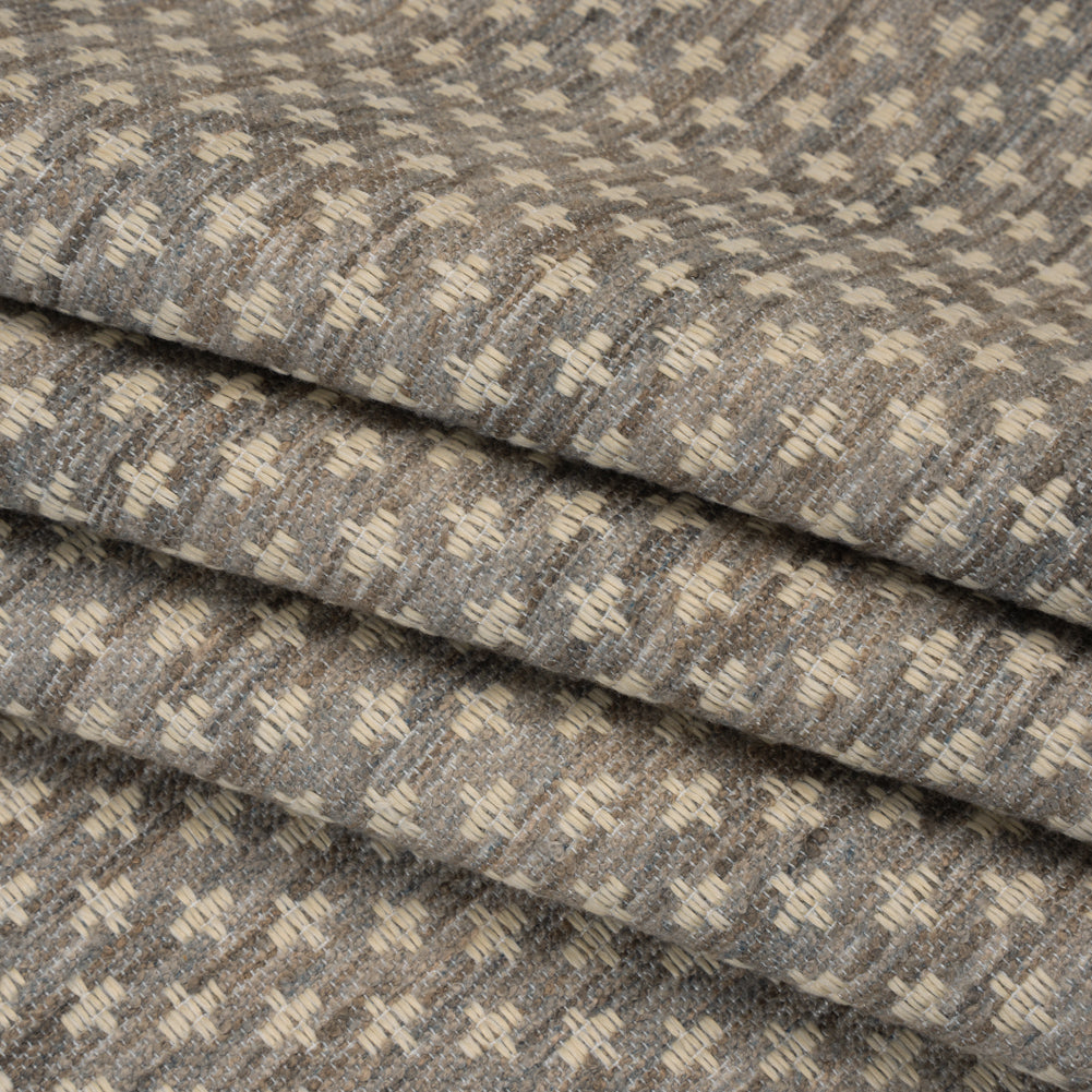 Polyester Boucle Home Decor Jacquard - Pebble Plus Signs - British Imported