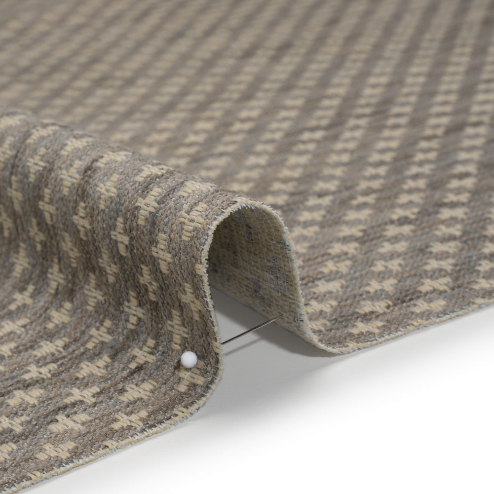 Polyester Boucle Home Decor Jacquard - Pebble Plus Signs - British Imported