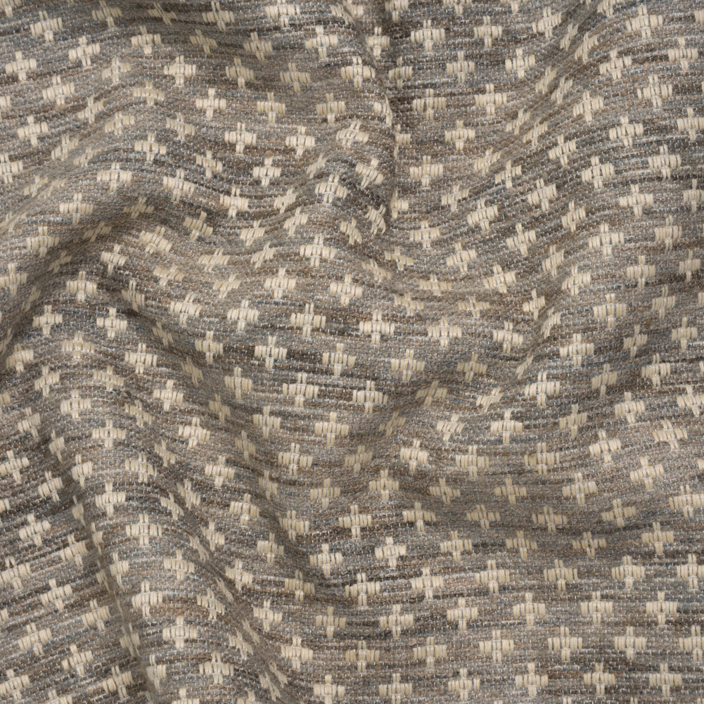 Polyester Boucle Home Decor Jacquard - Pebble Plus Signs - British Imported