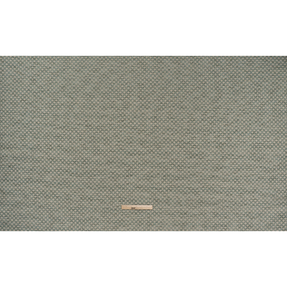 Polyester Boucle Home Decor Jacquard - Seafoam Plus Signs - British Imported