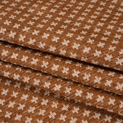 Polyester Boucle Home Decor Jacquard - Sienna Plus Signs - British Imported