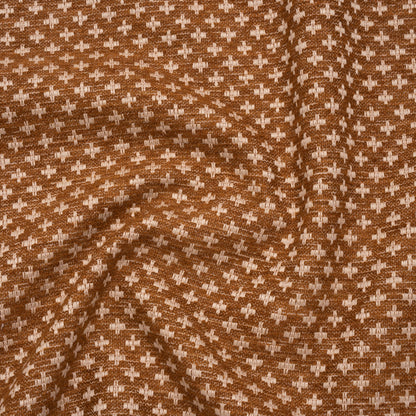 Polyester Boucle Home Decor Jacquard - Sienna Plus Signs - British Imported