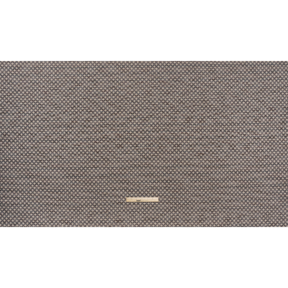 Polyester Boucle Home Decor Jacquard - Slate Plus Signs - British Imported