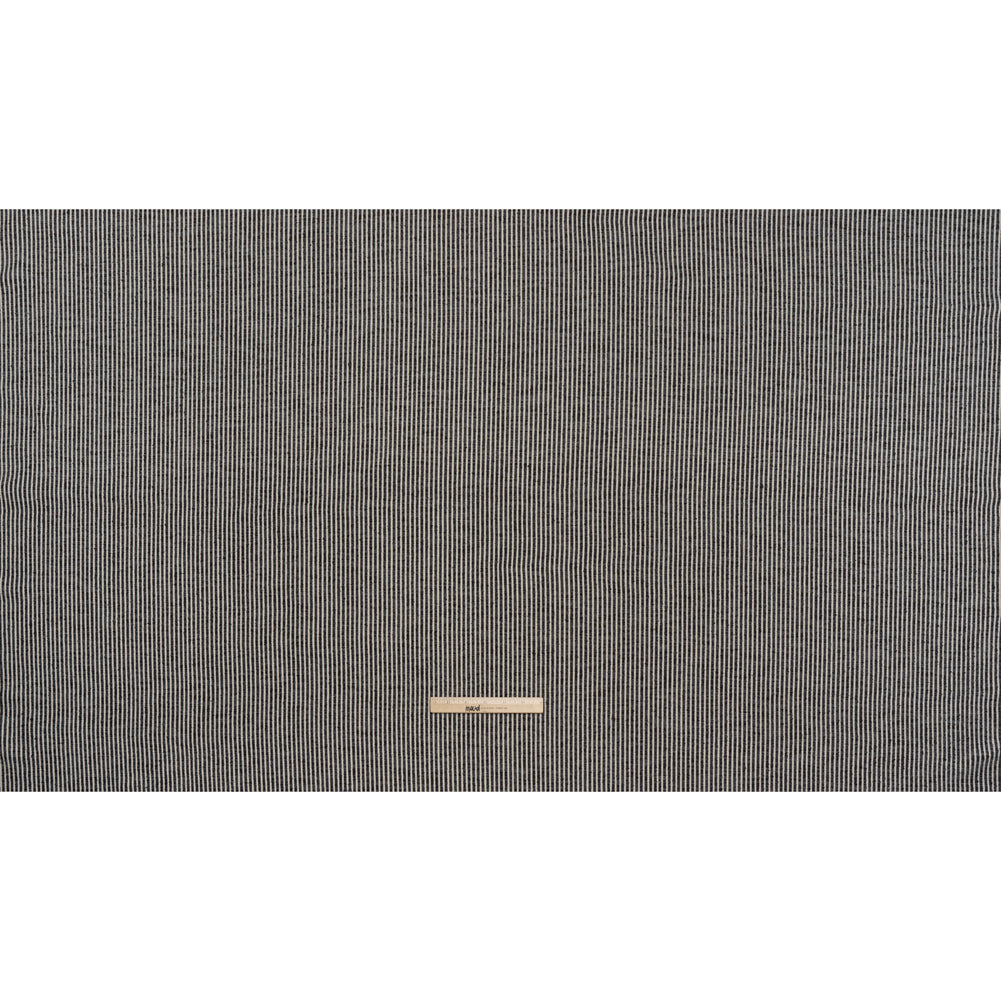 Polyester Boucle Woven - Ink Stripes - British Imported