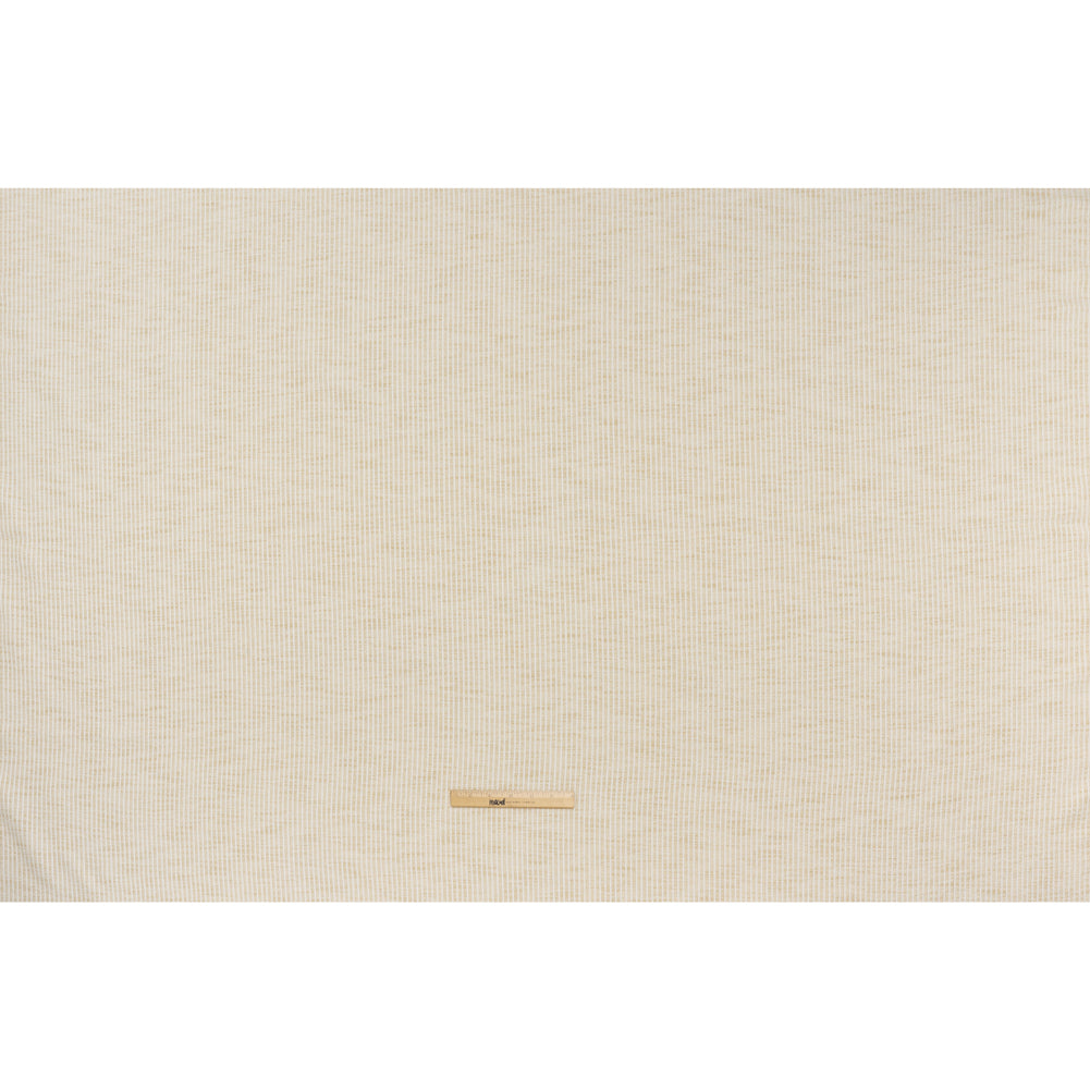 Polyester Boucle Woven - Oyster Stripes - British Imported Full