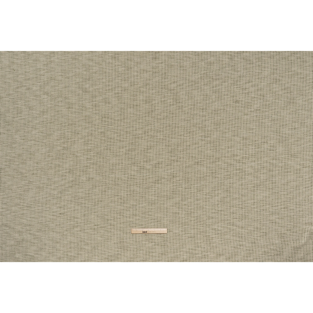 Polyester Boucle Woven - Sage Stripes - British Imported