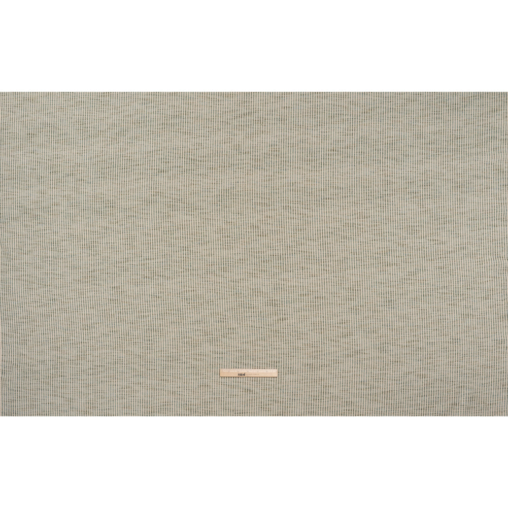 Polyester Boucle Woven - Seafoam Stripes - British Imported