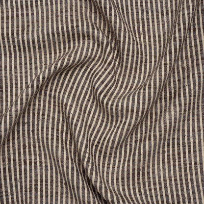 Polyester Boucle Woven - Slate Stripes - British Imported