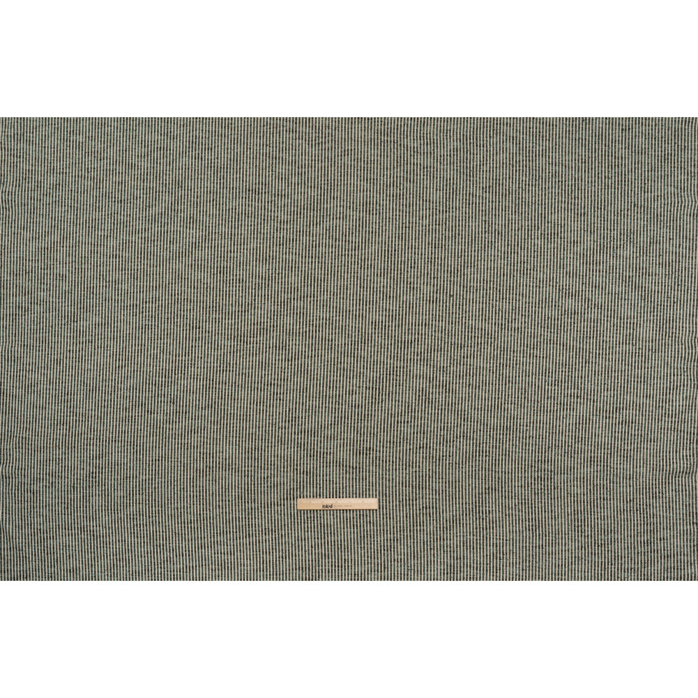 Polyester Boucle Woven - Teal Stripes - British Imported