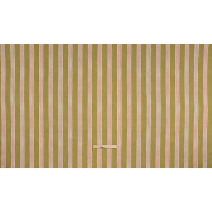 Brushed Cotton and Linen Canvas - Carnation Stripes - British Imported