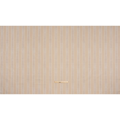 Brushed Cotton and Linen Canvas - Linen Stripes - British Imported